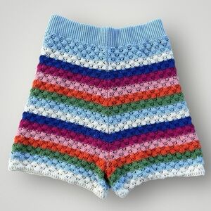 🎉5 for $45🎉 FRNCH knit crochet shorts women size S